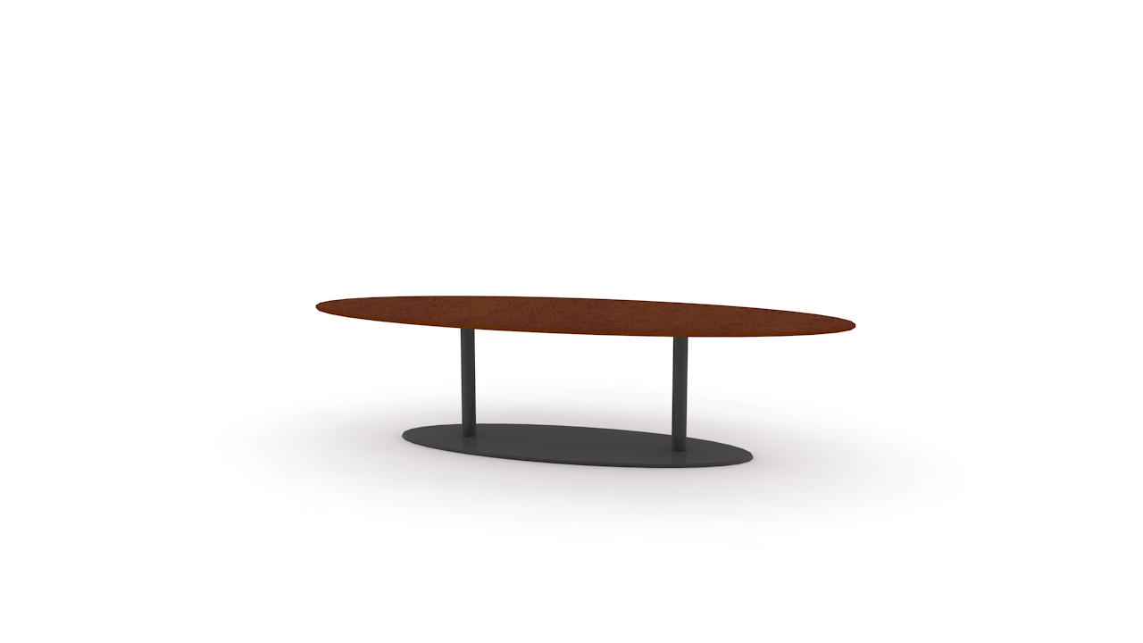 Tischdecke für Sitztisch "Oval 300" (Tischdecke in den Farben: champagner, weiß und schwarz erhältlich)